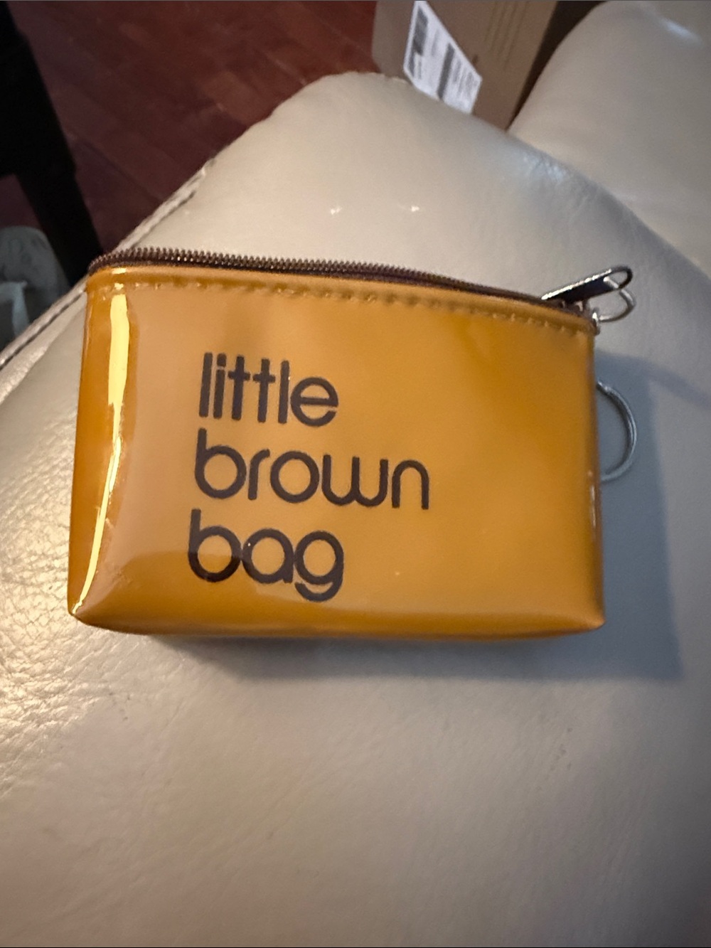 Little Brown Bag Vinyl Zip Pouch